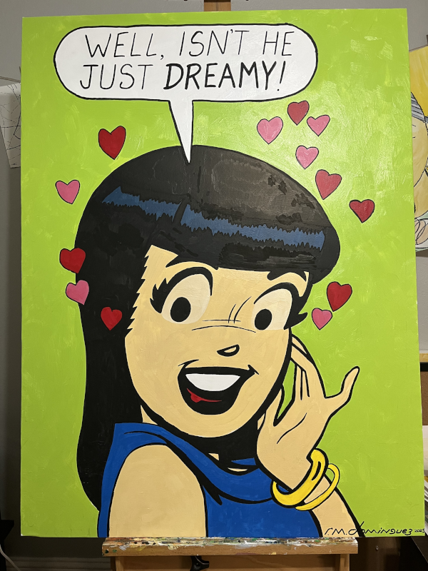 Comic book pop art of Veronica Lodge.