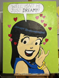 Acrylic on canvas.