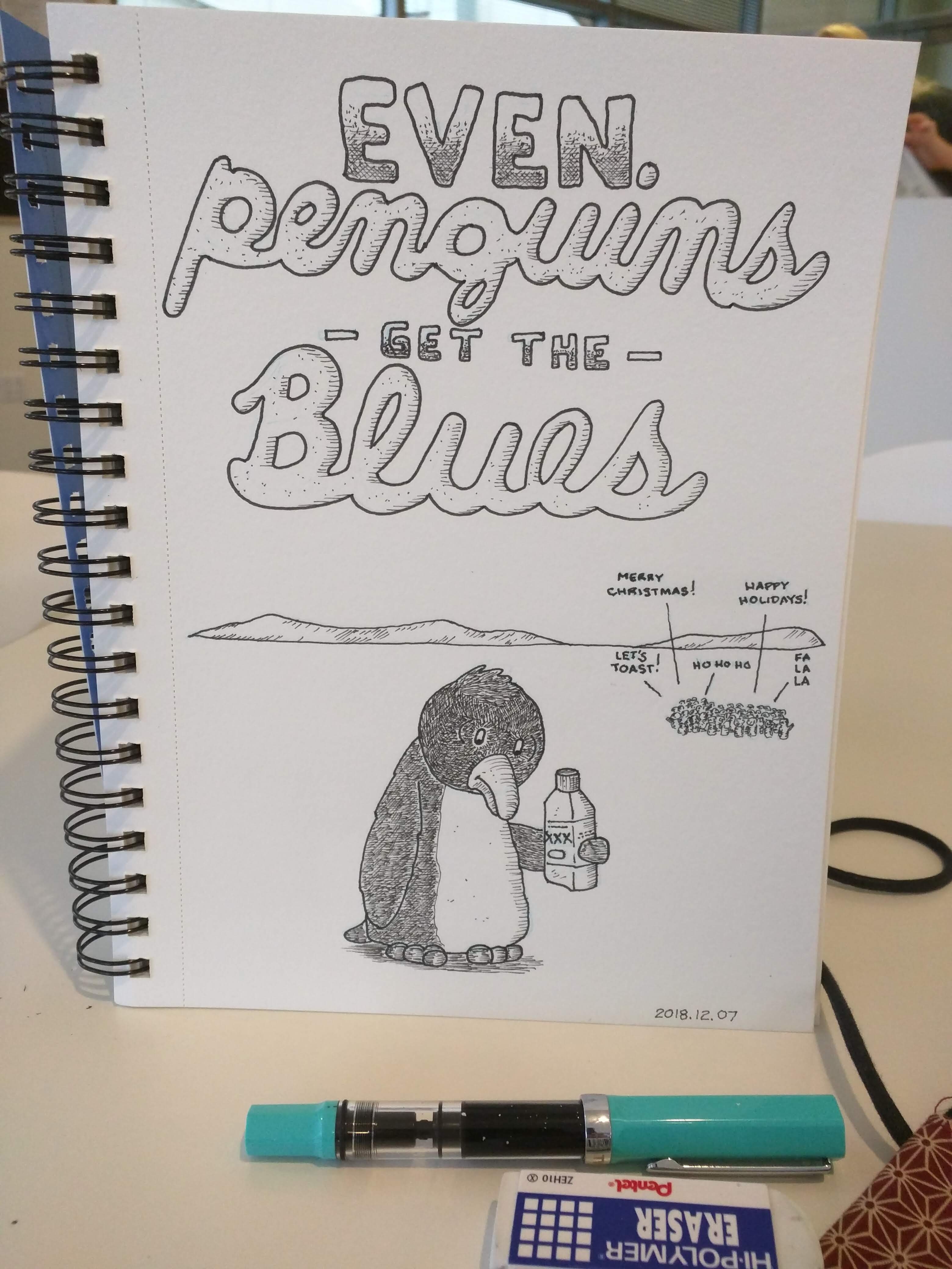 Even Penguins get the blues.
